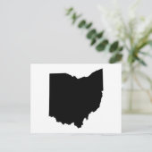 Ohio Staat Kontur Postkarte (Stehend Vorderseite)