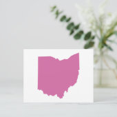 Ohio Staat Kontur Postkarte (Stehend Vorderseite)