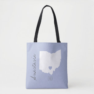 Ohio Staat Map personalisiert Name Tasche