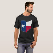 OHIO STAAT MAP TEXAS TX Flag Roots Men Women Gift T-Shirt (Vorne ganz)