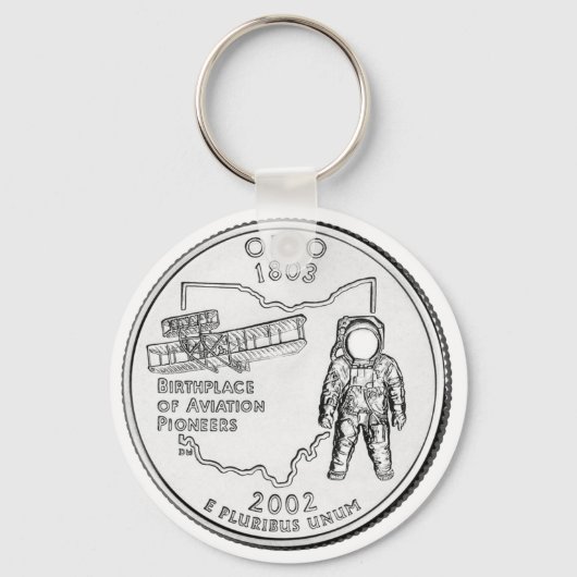 Ohio Staat Quarter Schlüsselanhänger (Vorderseite)