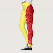 Ohio Staat Scarlet Carnation Blumen Leggings (Links)