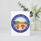 Ohio Staat Siegel Postkarte (Stehend Vorderseite)