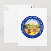 Ohio Staat Siegel Postkarte (Vorne/Hinten)