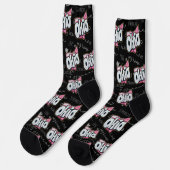 Ohio Staat von Buckeyes usa Socks Socken (Linkes Detail)