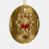 Ohio Staat Weihnachtsdekoration Keramikornament (Rechts)