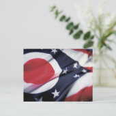 OHIO STAATE FLAG POSTKARTE (Stehend Vorderseite)