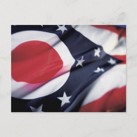 OHIO STAATE FLAG POSTKARTE (Vorderseite)