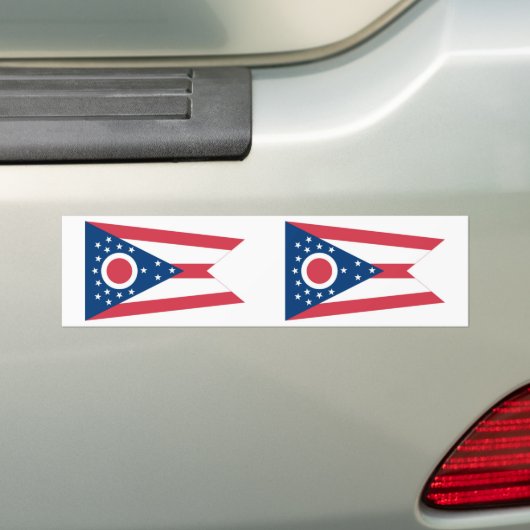 Ohio-Staats-Flagge Autoaufkleber (Auf Auto)