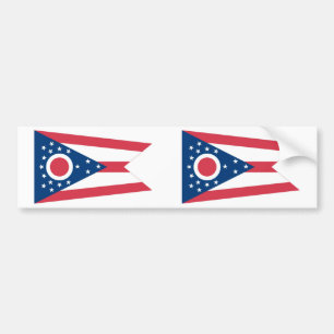 Ohio-Staats-Flagge Autoaufkleber