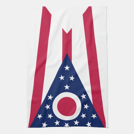 Ohio-Staats-Flagge Handtuch (Vertikal)