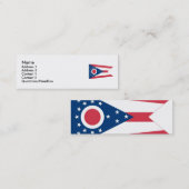 Ohio-Staats-Flagge Mini Visitenkarte (Vorne/Hinten)