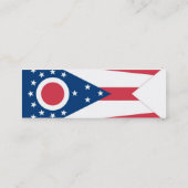 Ohio-Staats-Flagge Mini Visitenkarte (Rückseite)