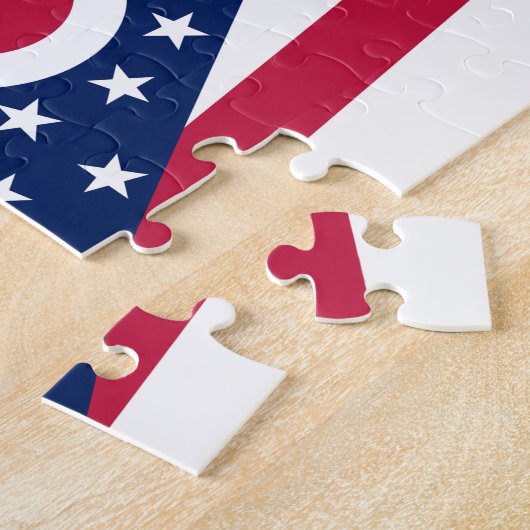 Ohio-Staats-Flagge Puzzle (Seite)