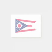 Ohio-Staats-Flaggen-Entwurfs-Dekor Post-it Klebezettel (Vorderseite)