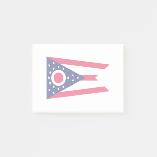 Ohio-Staats-Flaggen-Entwurfs-Dekor Post-it Klebezettel (Vorderseite)