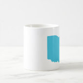 Ohio-Staats-Form-Liebe-Tasse Kaffeetasse (Mittel)