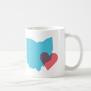 Ohio-Staats-Form-Liebe-Tasse Kaffeetasse