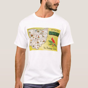 Ohio-Staats-Penny-Postkarte T-Shirt