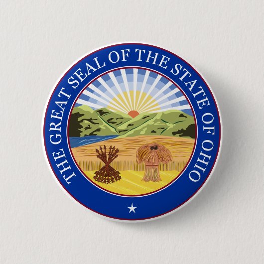 Ohio-Staats-Siegel Button (Vorderseite)