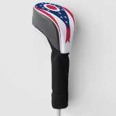 Ohio-Staatsflagge patriotisch Golf Headcover (angewinkelt)