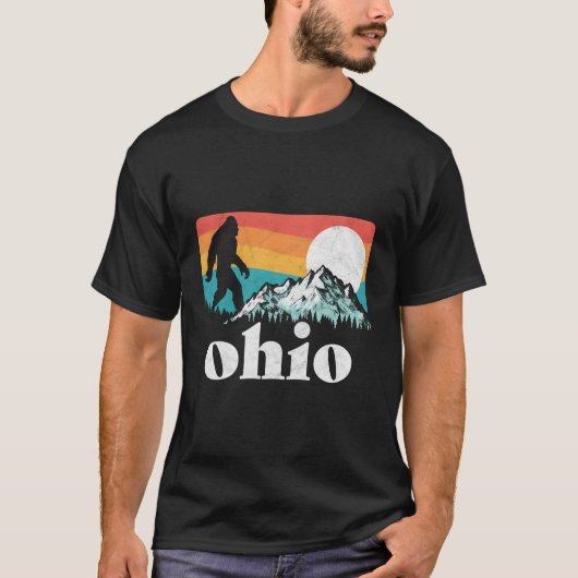 Ohio Staatsstolz Bigfoot Mountains T-Shirt (Vorderseite)