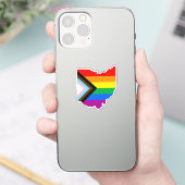 Ohio Staatsstolz LGBTQ-Progress-Prix Aufkleber (Telefon)