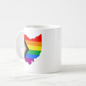Ohio Staatsstolz LGBTQ-Progress-Prix Kaffeetasse (Vorderseite Links)