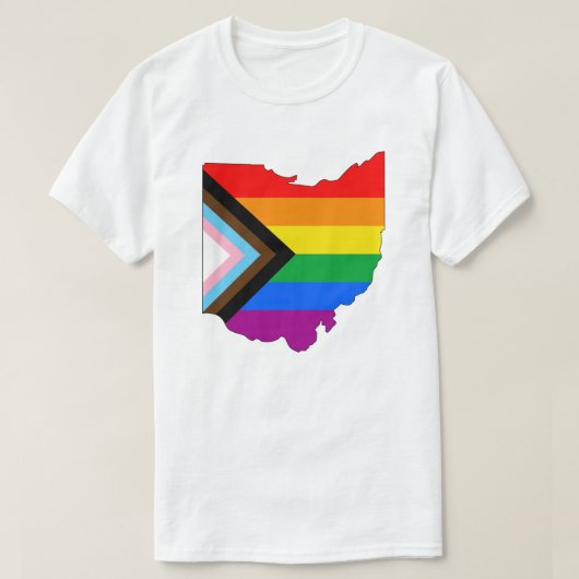 Ohio Staatsstolz LGBTQ-Progress-Prix T-Shirt (Design vorne)
