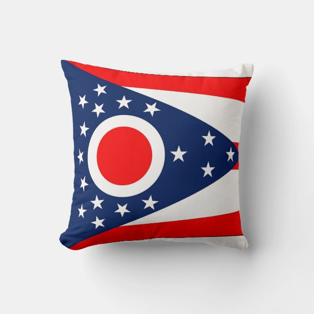 Ohio State Flag American MoJo Pillow Kissen (Vorderseite)
