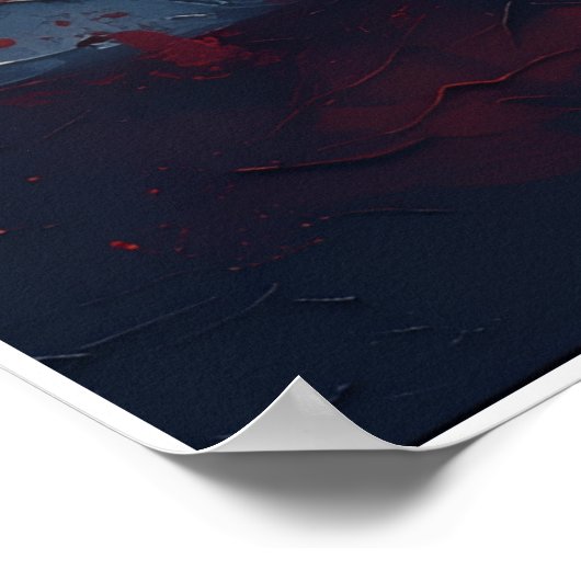 Ohio State Flag Design | Buckeye State Pride Gift Poster (Ecke)