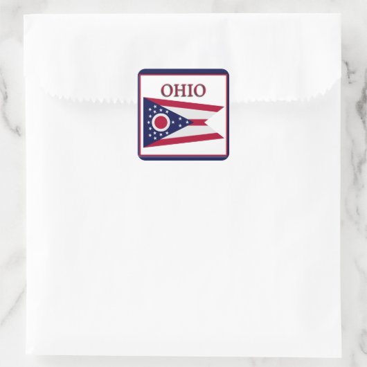 Ohio State Flag Design Sticker (Tasche)