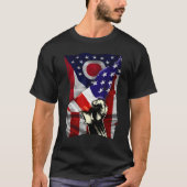 Ohio State Flag erschüttert US-amerikanisches Patr T-Shirt (Vorderseite)