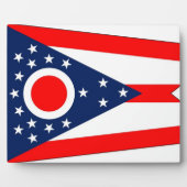 Ohio State Flag Plaque Fotoplatte (Vorderseite)