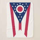 Ohio State Flag Print Patriotic Sherpadecke (Vorderseite)