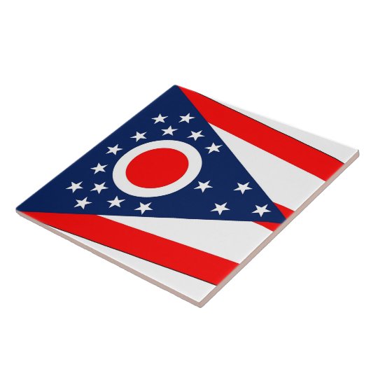 Ohio State Flag Tile Fliese (Seite)