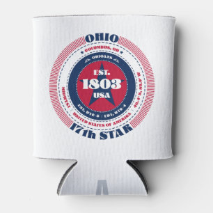 Ohio State Pride Monogram-Kühler Dosenkühler