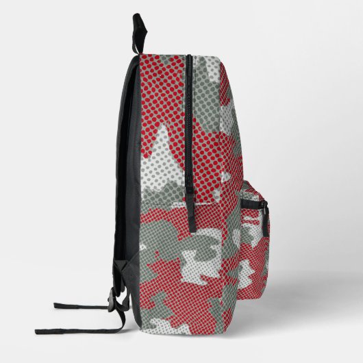 Ohio State Scarlet & Gray Camo Printed  Bedruckter Rucksack (Links)