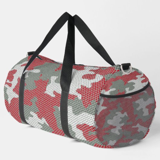 Ohio State Scarlet & Gray Camo Printed Duffle Bag (Rechte Ecke)