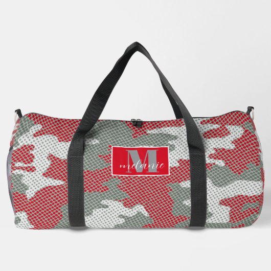 Ohio State Scarlet & Gray Camo Printed Duffle Bag (Rückseite)
