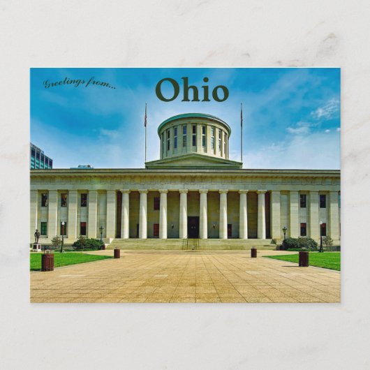 Ohio Statehouse in Columbus Ohio Postkarte (Vorderseite)