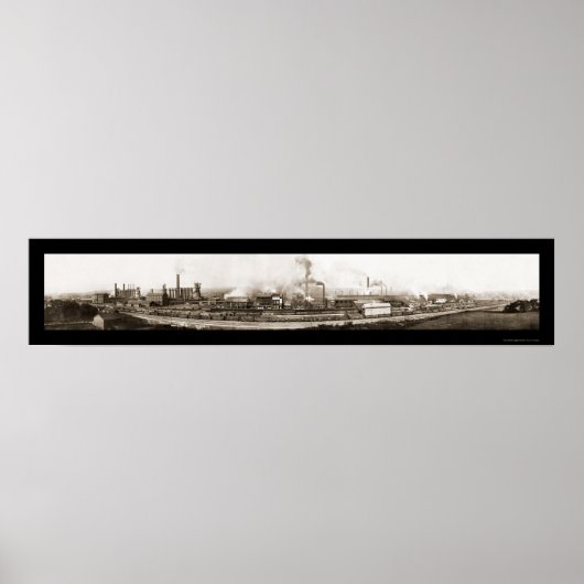 Ohio Steel Works Foto 1910 Poster (Vorne)