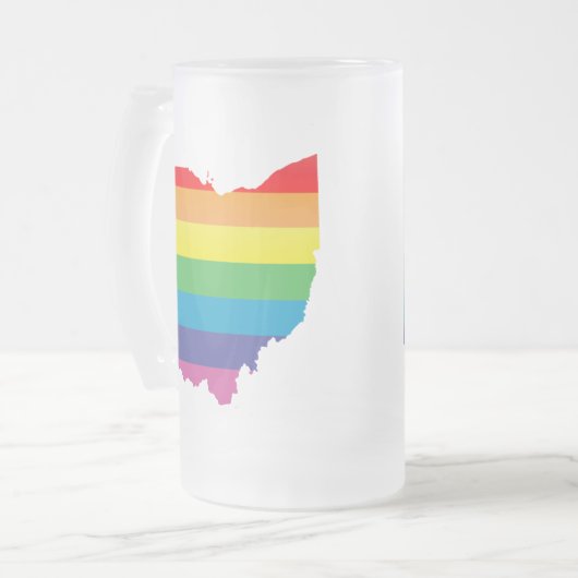 Ohio Stolz. Mattglas Bierglas (Vorderseite Links)