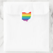 Ohio Stolz. Runder Aufkleber (Tasche)