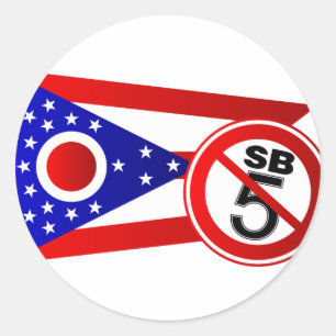 Ohio Stopp SB5 Runder Aufkleber