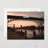 Ohio Sunset Postkarte (Vorne/Hinten)