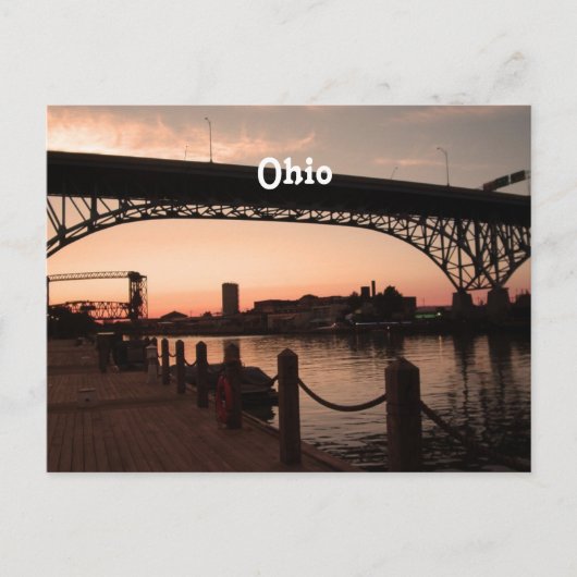 Ohio Sunset Postkarte (Vorderseite)