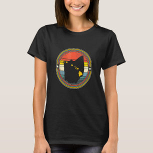 Ohio Texas Hawaii Roots Origine Staat Map Retro T-Shirt