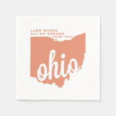 ohio | Texte | Pfirsich Serviette (Vorderseite)