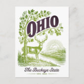 Ohio The Buckeye State Est. 1803 Travel Postkarte (Vorderseite)